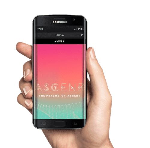 Hand holding a digital bulletin